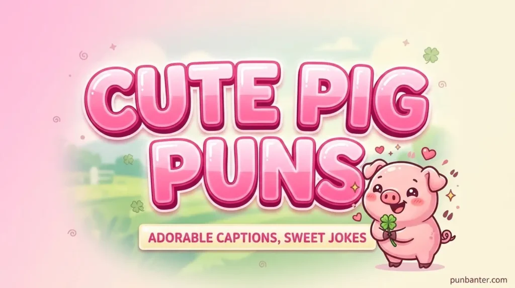 Cute Pig Puns